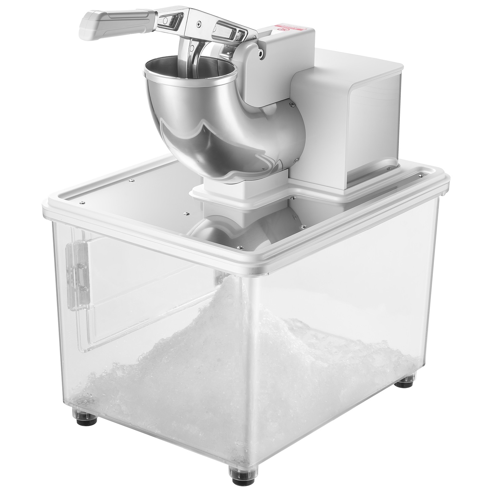 VEVOR Commercial Ice Crusher 661LBS/H Electric Snow Cone Maker Shaved Ice White