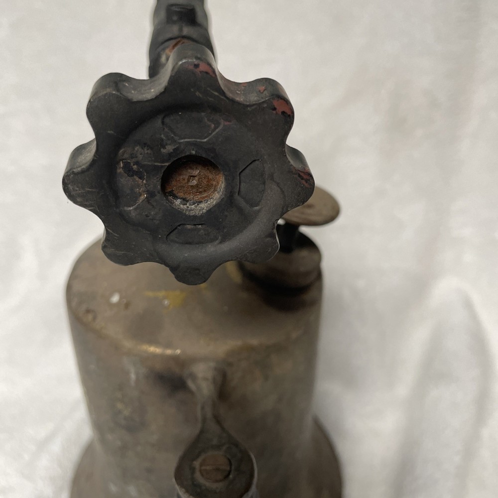 Vintage Brass Blow Torch 9” Untested
