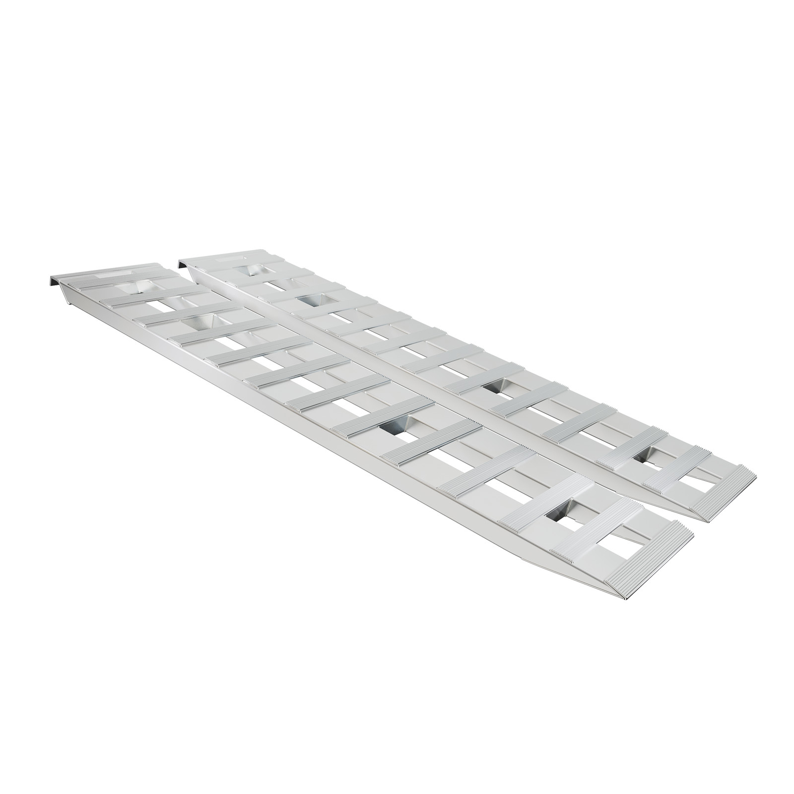 72" X 15" Aluminum Hook Ramps 8500Lbs Car Trailer Truck 1 Pair Ramps Hook End