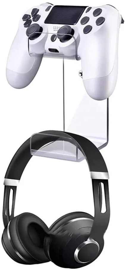 Game Controller Headset Headphone Holder Wall Mount Stand PS5 PS4 Xbox Switch