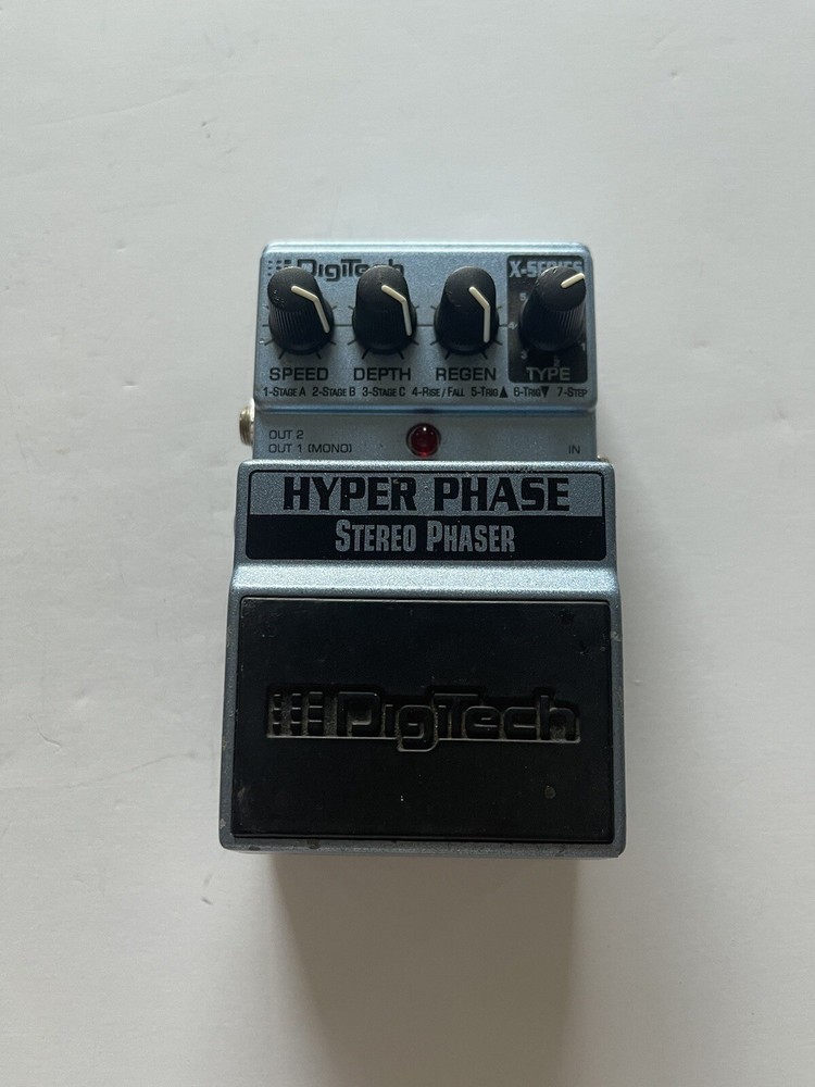 Digitech XHP X-Series Hyper Phase Stereo Phaser 7-Modes Guitar Effect Pedal