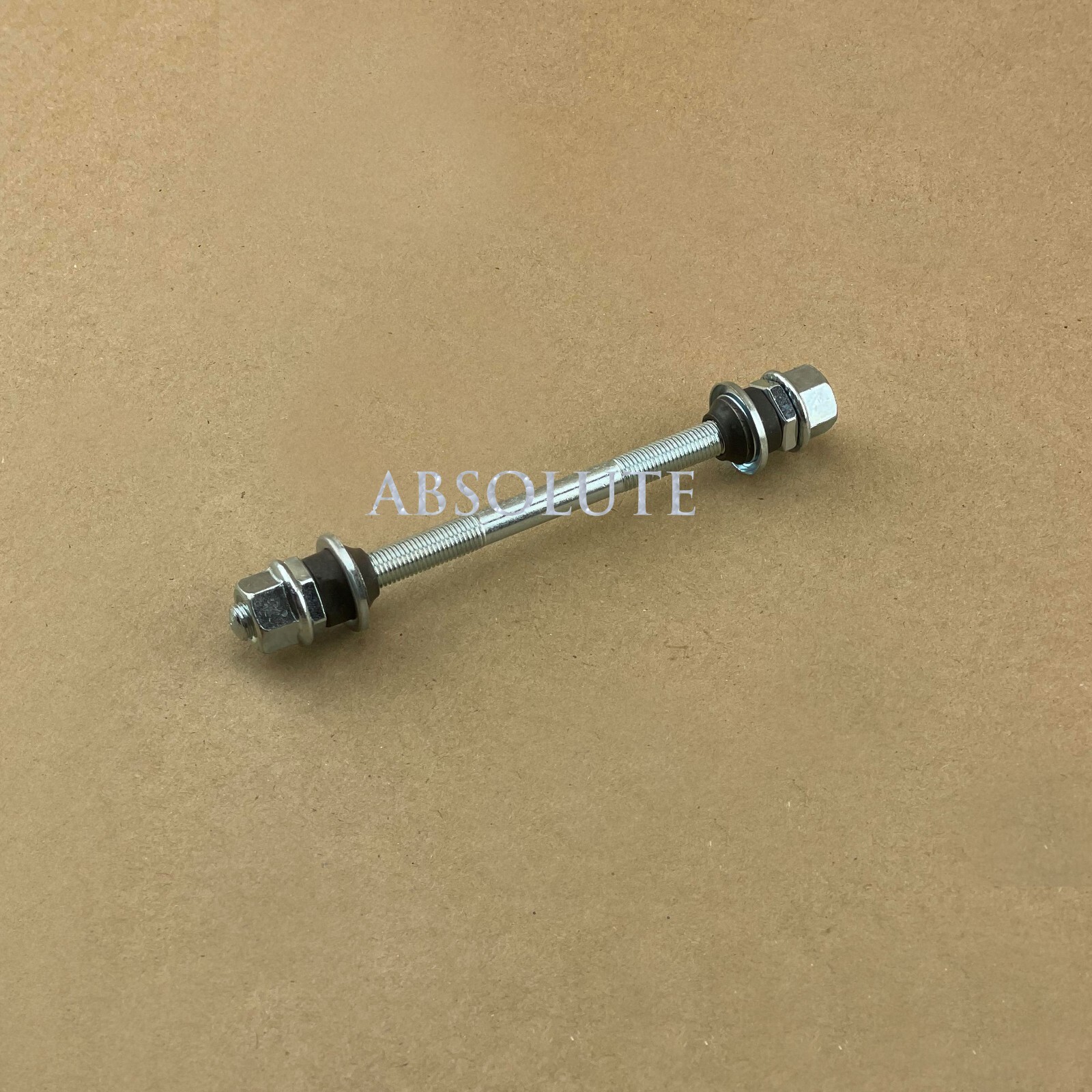 CHROME SCHWINN BICYCLE SCRIPT & NEW DEPARTURE WL FRONT BIKE HUB AXLE NUTS CONE.