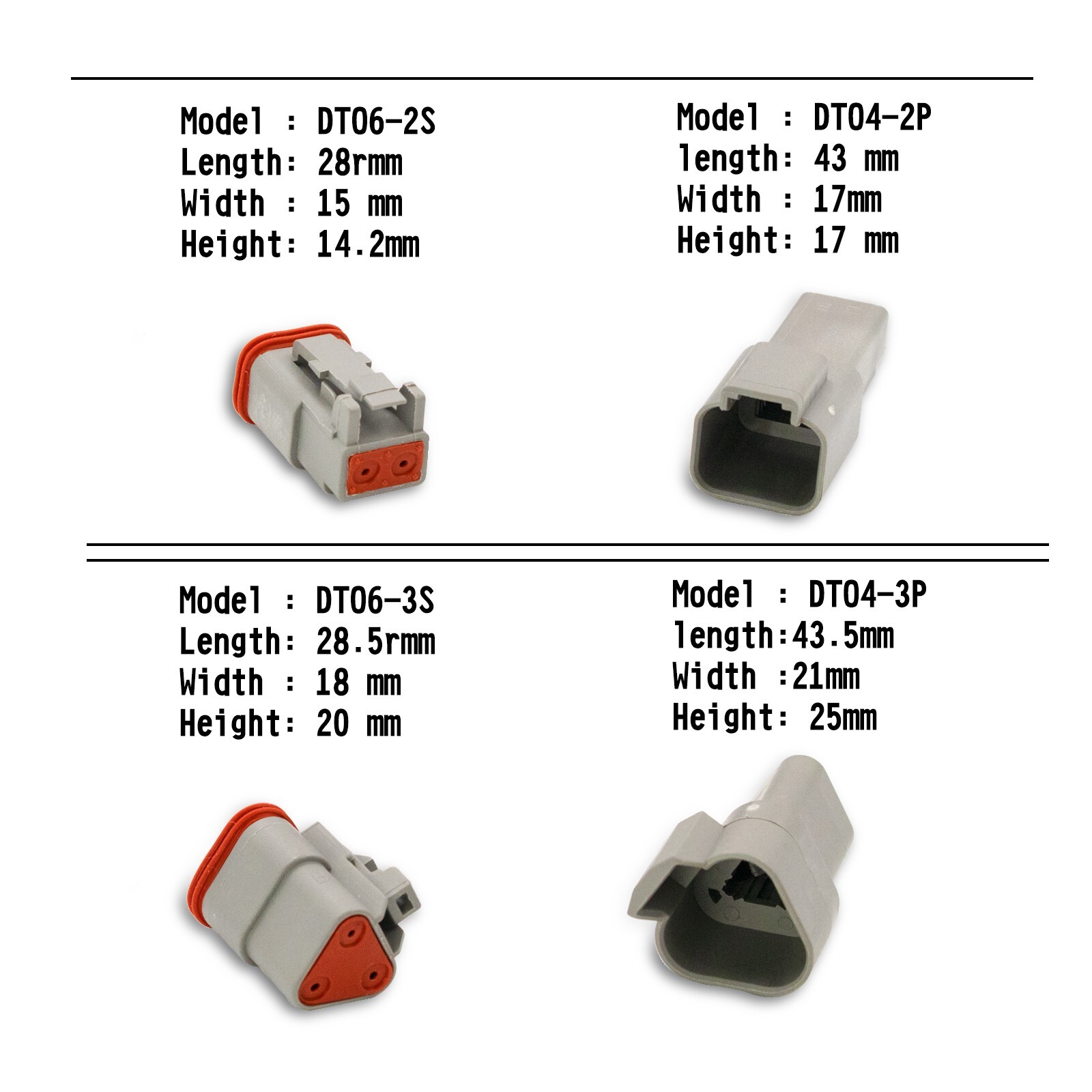 1750PCS Genuine Deutsch Connector Kit Stamped Contacts For 14,16,18,20 GA.WIRE