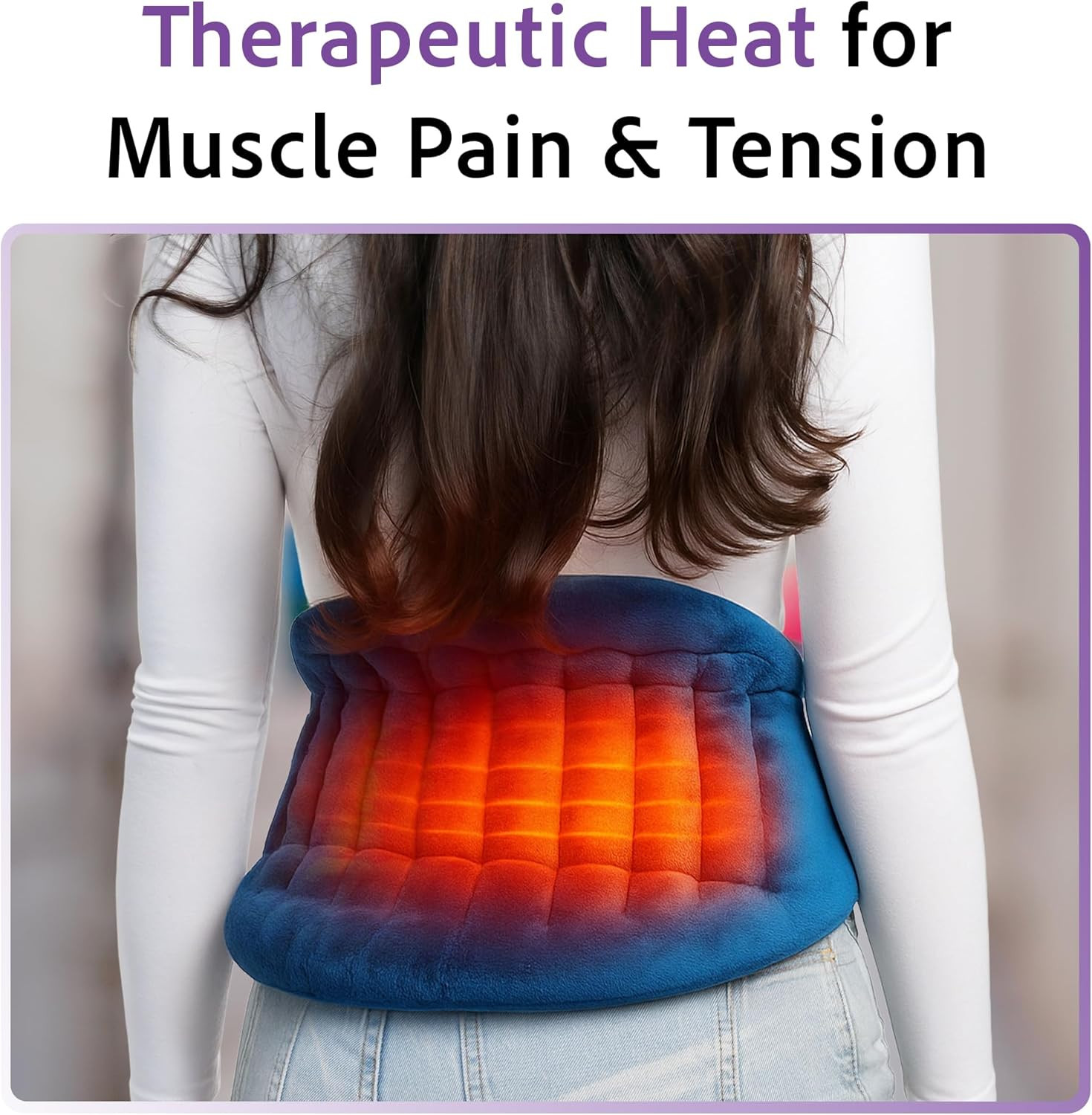 Microwavable Heating Pad for Back Pain Relief – Moist Heat Pack for Neck & Shoul
