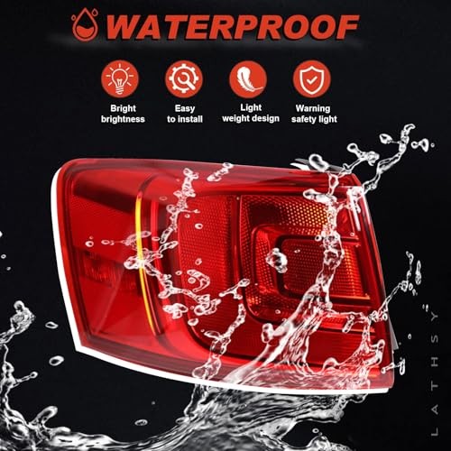 Tail Light Assembly Outer Compatible with 2011-2018 Volkswagen Jetta Left