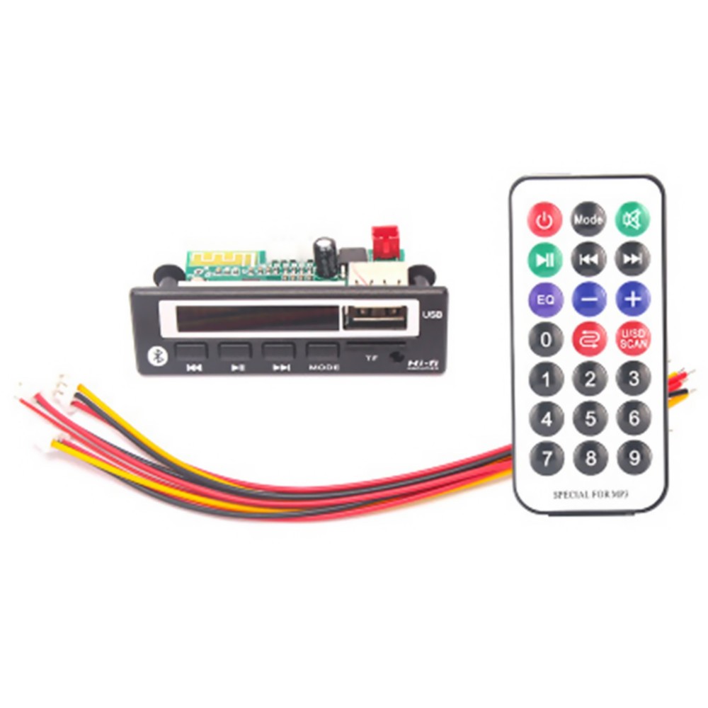 Bluetooth Function MP3 WMA WAV Decoder Board Car Audio FM Radio Stereo Module