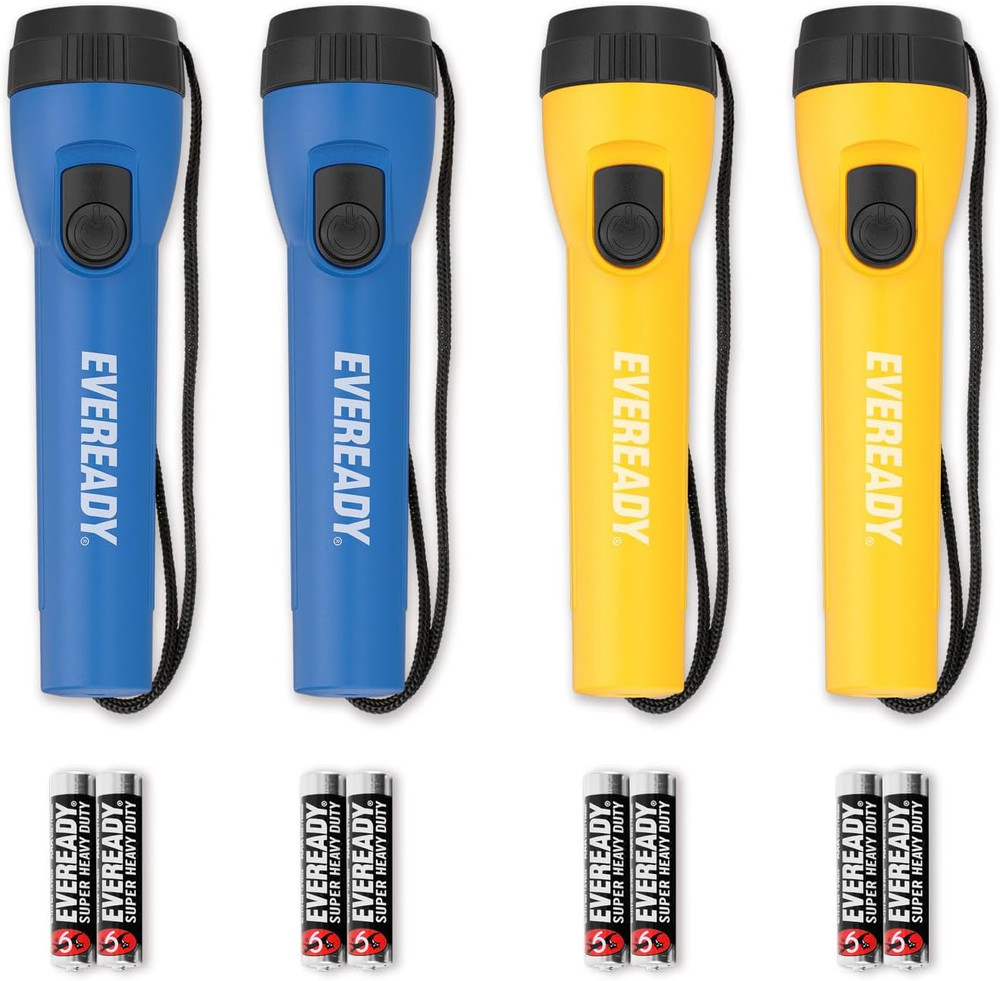 EVEREADY LED Flashlights (4-Pack), Bright Flashlights for Emergencies