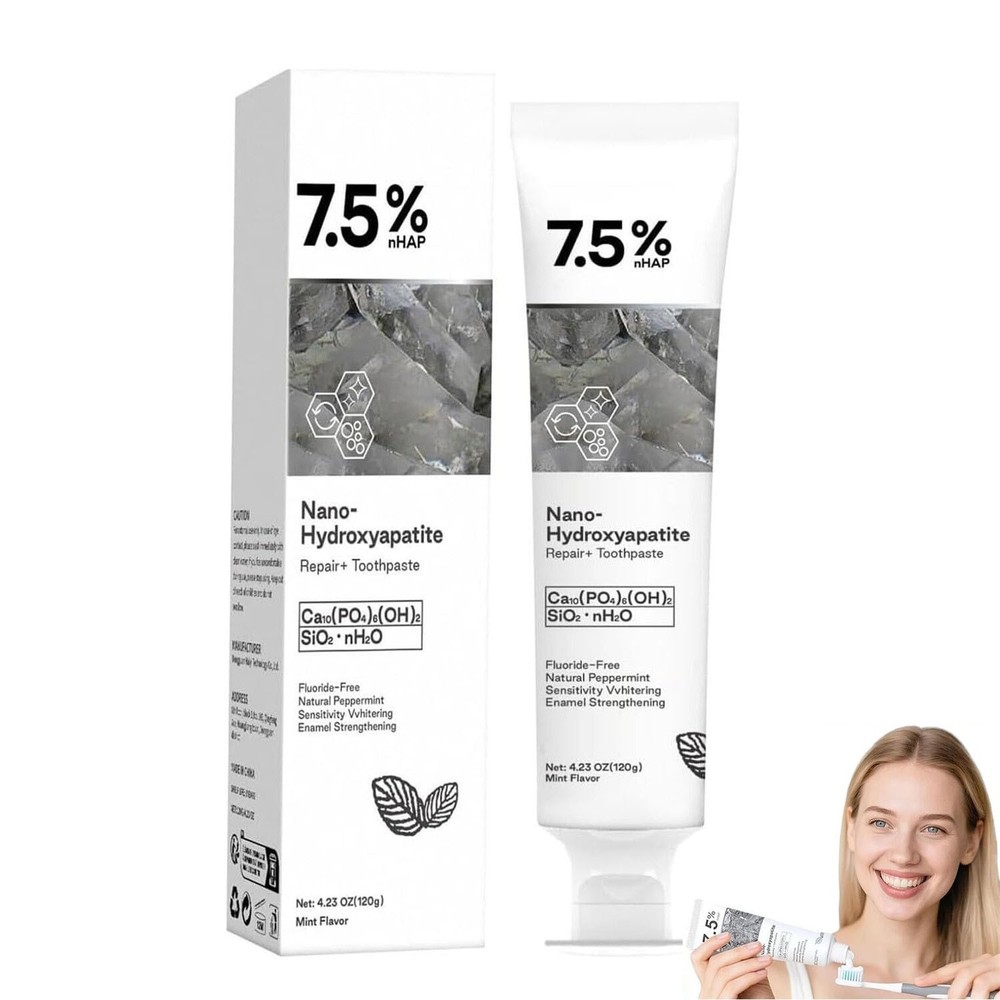 7.5% Hap Nano-Hydroxyapatite Toothpaste Remove Deep Clean For Sensitive Teeth ~