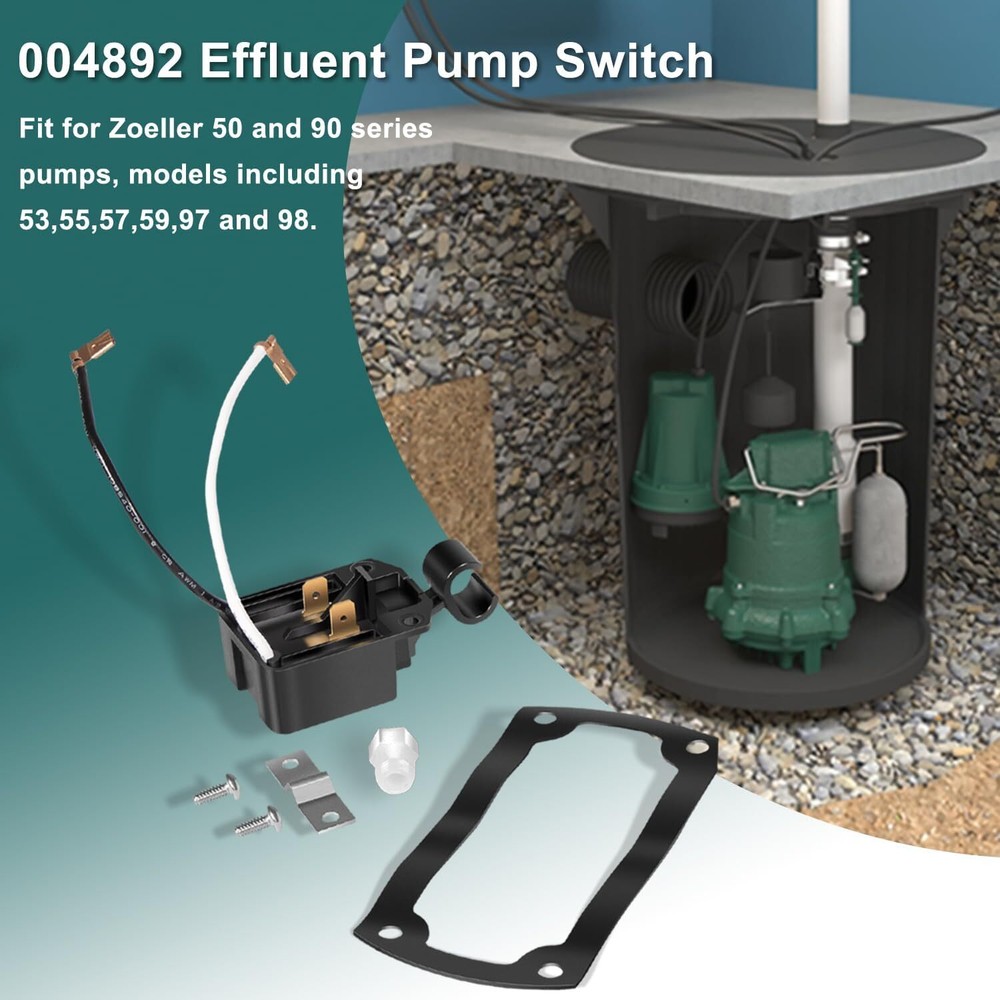 004892 Effluent Pump Switch for Zoeller 53-0001 Pump, Mechanical Switch Assembly