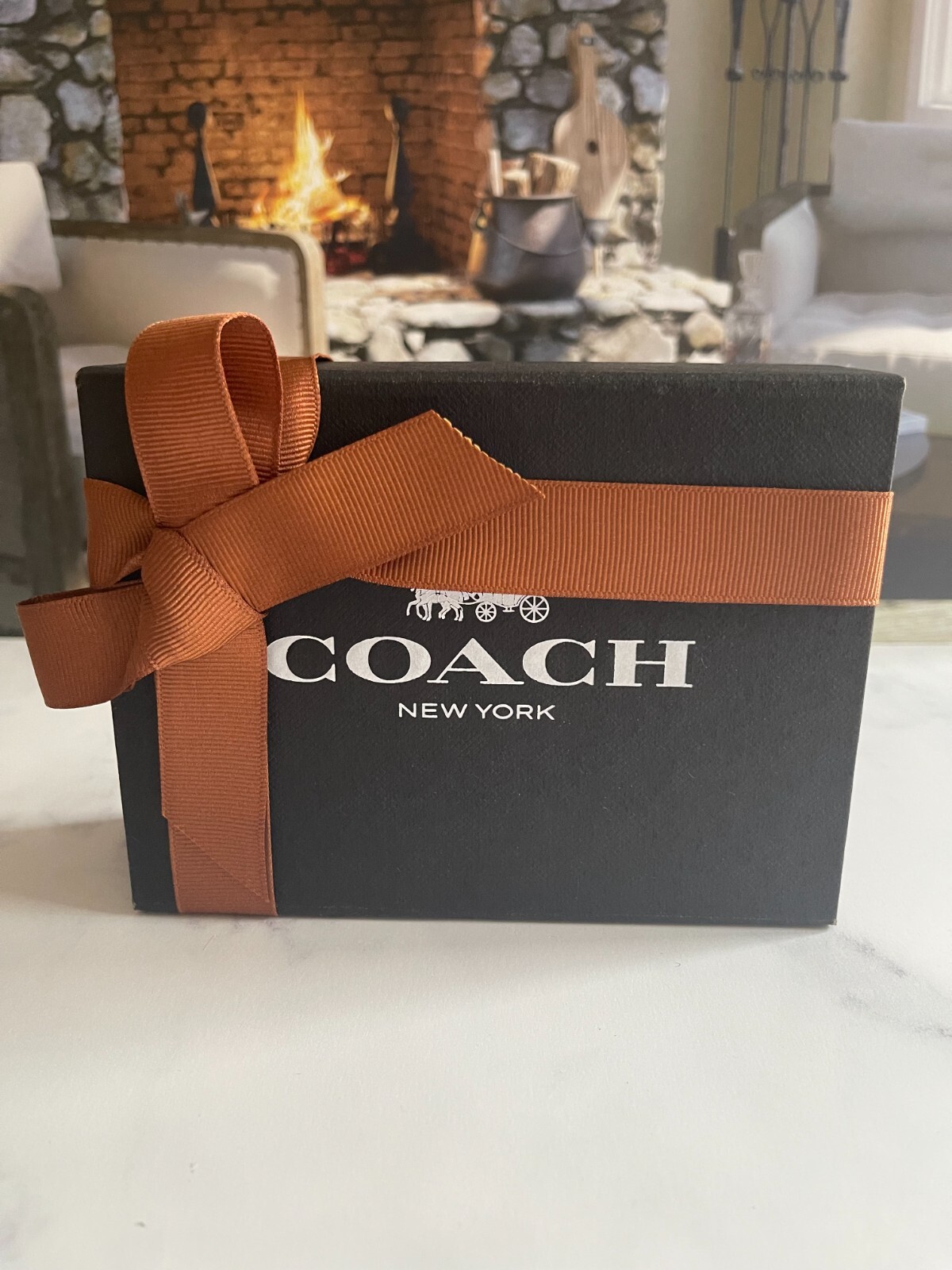 🎀BN Coach Black Gift ~Packing Box~Handle Bag~Envelope Bag~Gift tag Pick Size.🎀