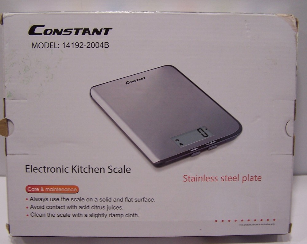 CONSTANT Electronic Kitchen Scale STAINLESS STEEL 14192-2004B