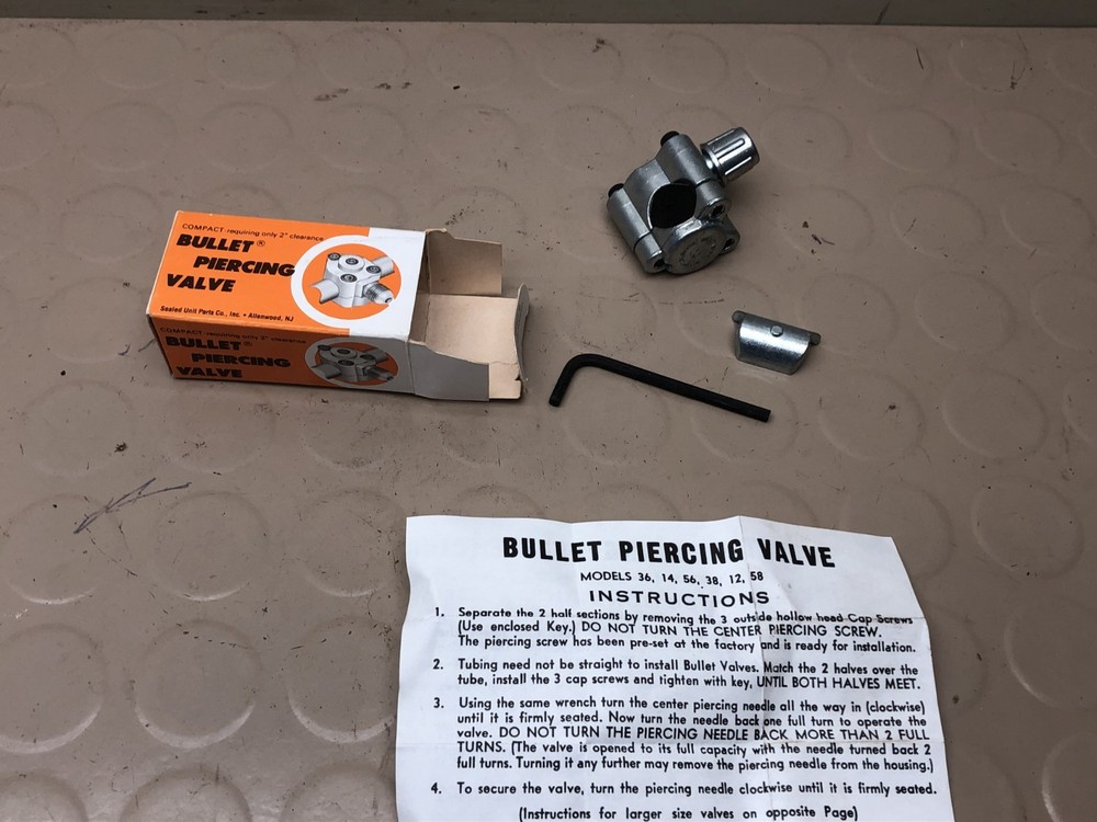 Bullet Piercing Valve BPV 21 NOS