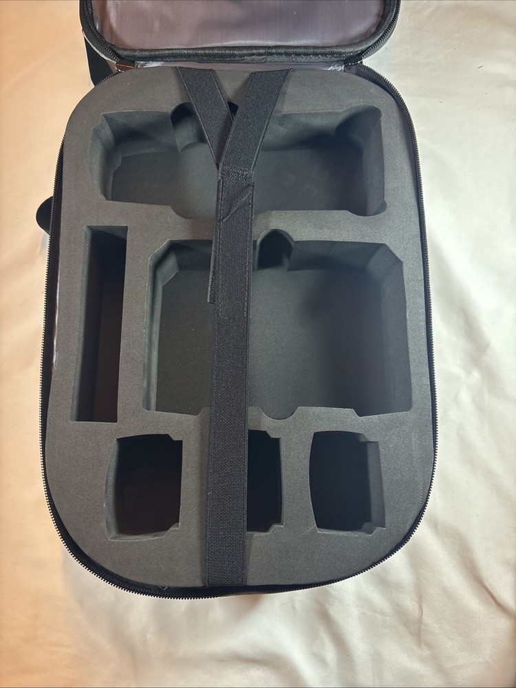 Drone/Camera Storage Backpack Fully Adjustable Padded Black Gray Hard Shell New