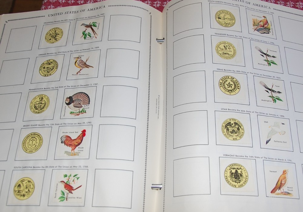 Vintage - Whitman United States of America Stamps Album - 1847-1966-collector