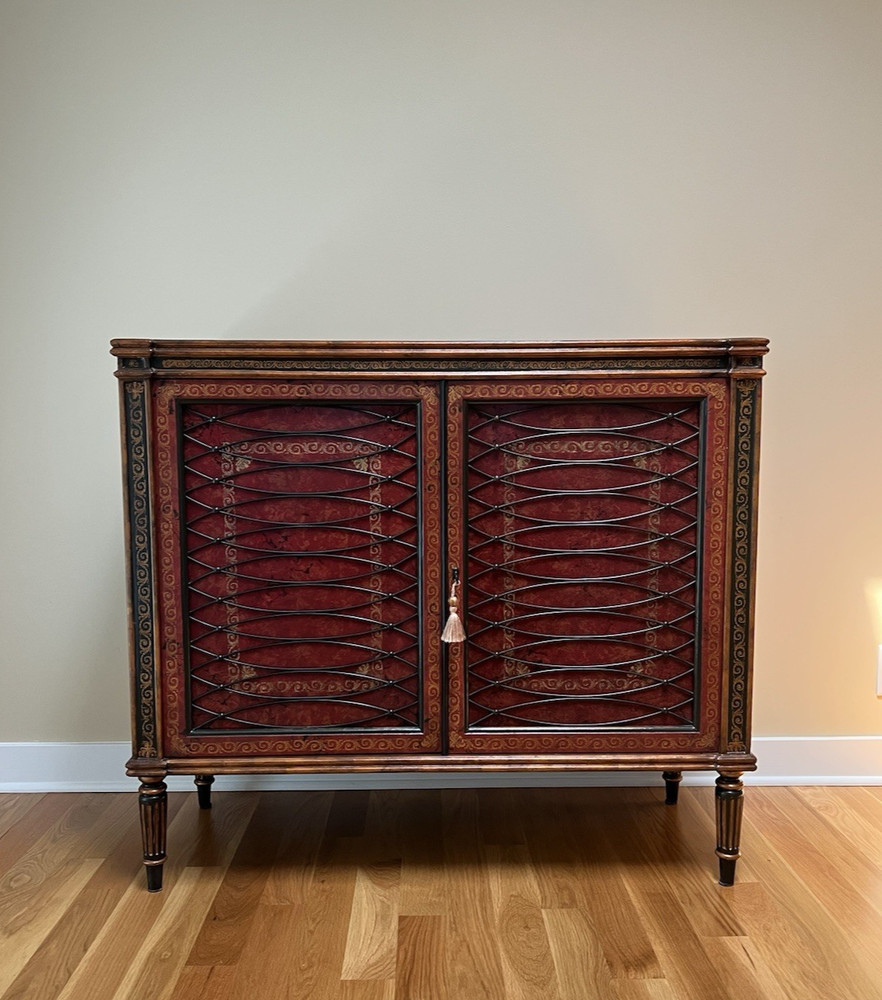 Theodore Alexander Leather Wrapped Chest Buffet