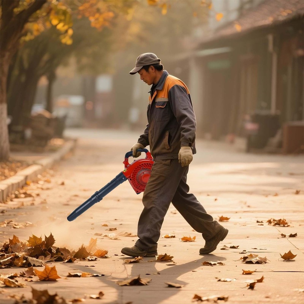 Handheld Gas Leaf Blower Powerful 28cc 2-Cycle Engine 490 CFM Air Volume 80 MPH