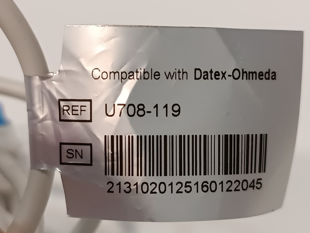 U708-119 10-Pin Sensor Interface Extension Cable Compatible with Datex-Ohmeda