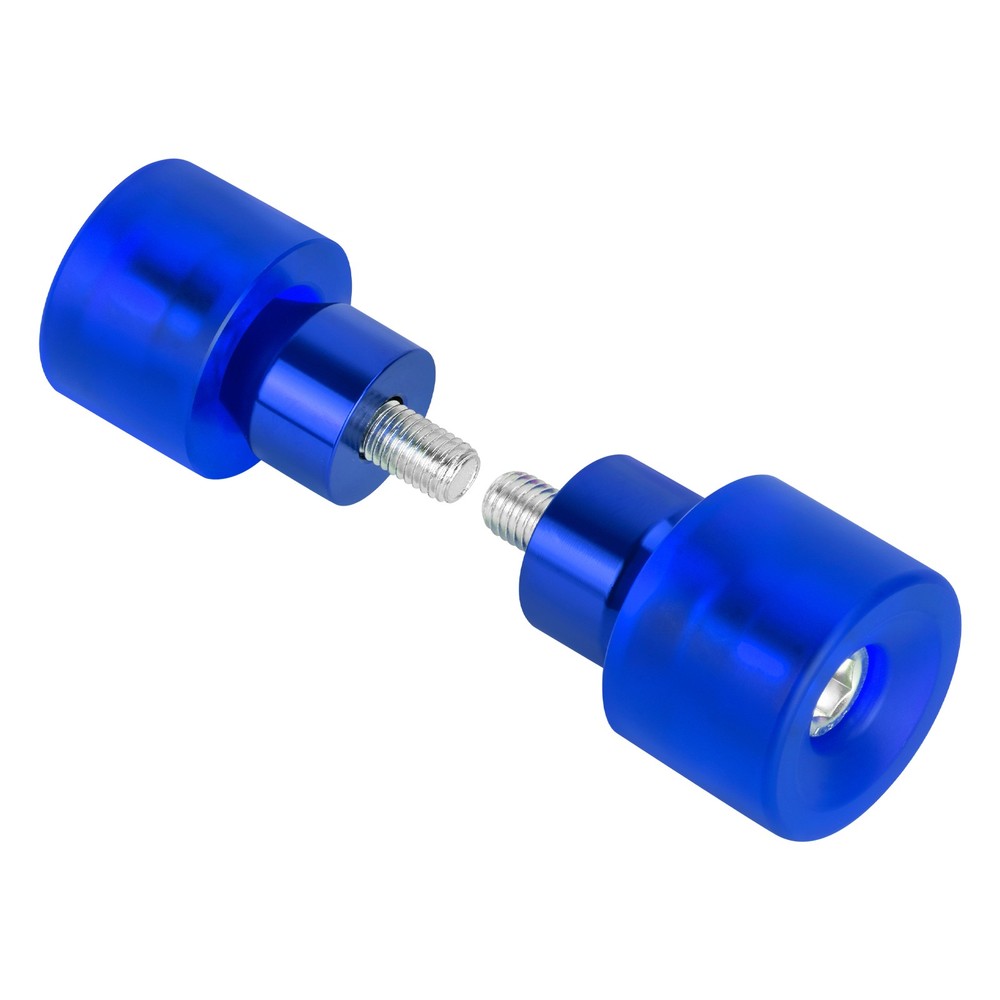 2x Blue Engine Protective Guards Crashs Bars 12mm End Balls Protector For Harley
