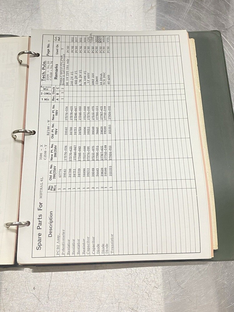 MSE Part List Centrifuges -Users Guide /Service Manual / Book