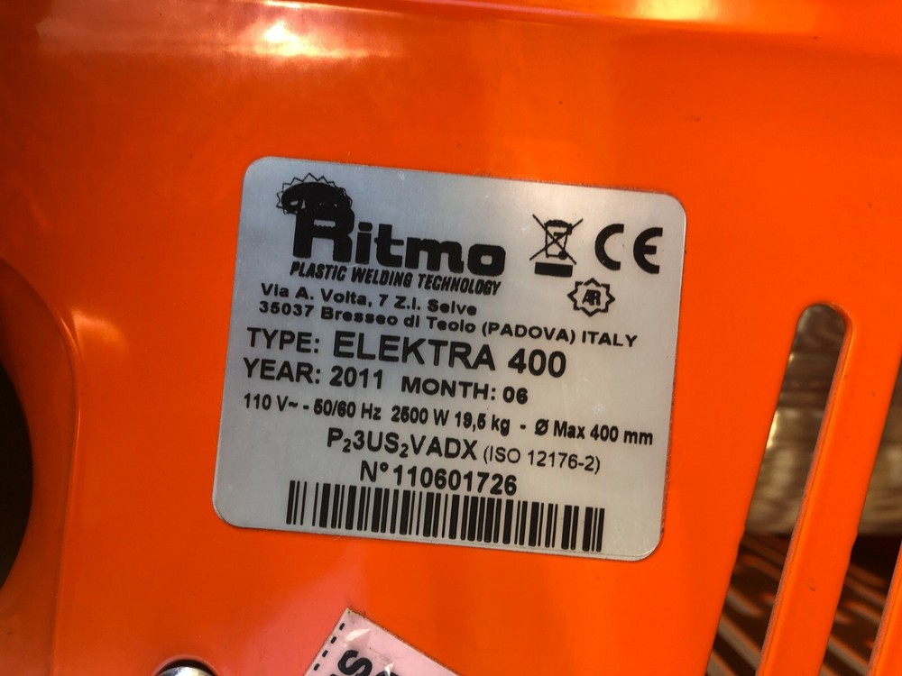 RITMO ELEKTRA 400 WELDING PLASTIC WELD TECHNOLOGY
