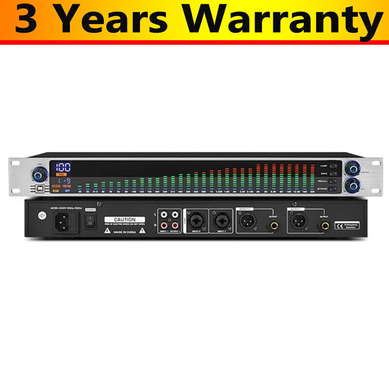 EQ-313 Digital Equalizer 31 Band Equalizer for Bar Home Stage Performance