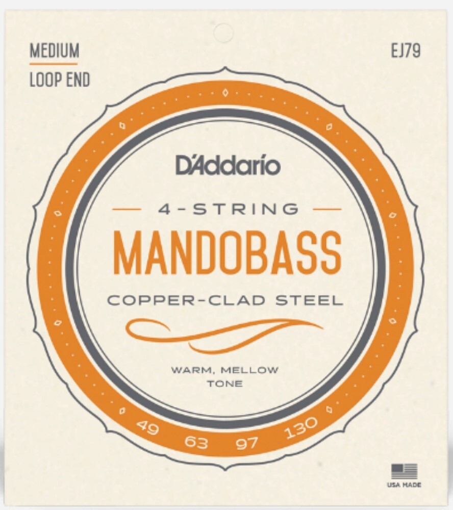 NEW D'Addario EJ79 Copper Mandobass Strings, 49-130