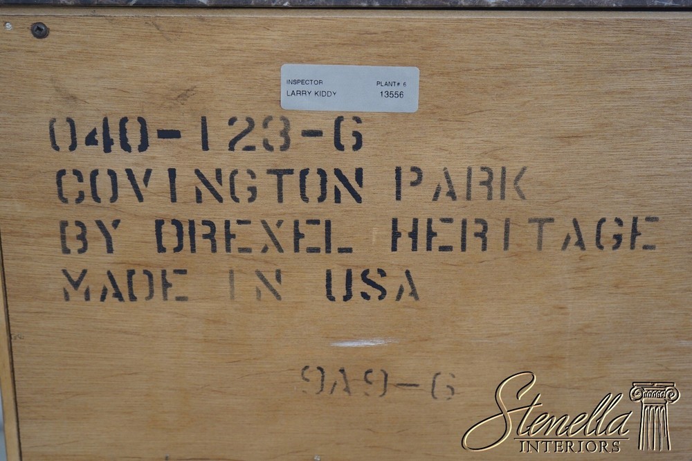 F65537EC: DREXEL Covington Park Marble Top Sideboard