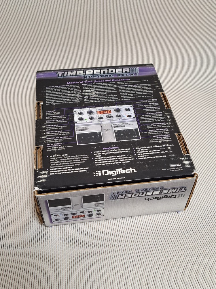 DigiTech Time Bender Musical Delay Guitar Effect Pedal with Box & Manual