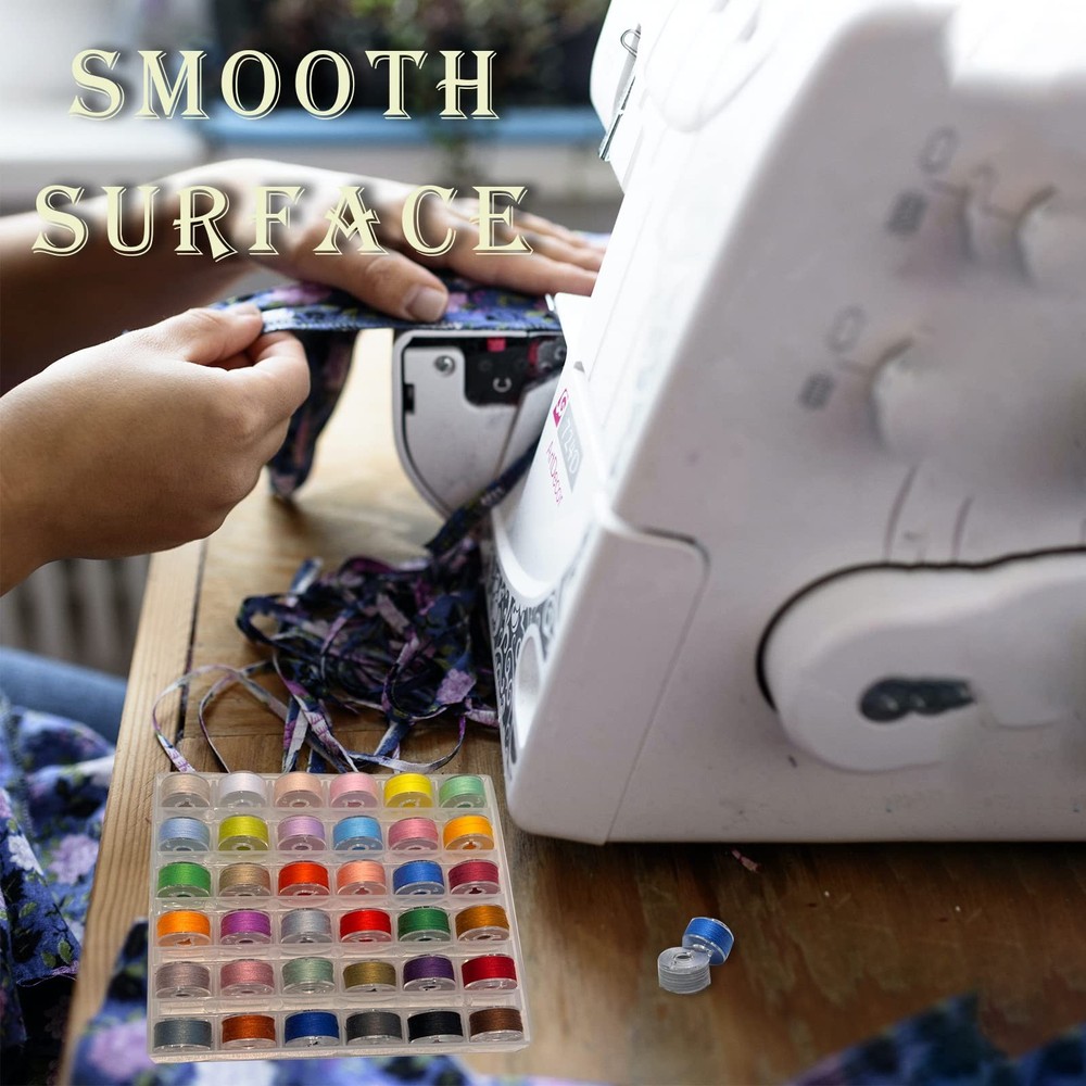 Bobbins and Sewing Threads Pre Wound for Multiple Machines 36 PCS Plastic
