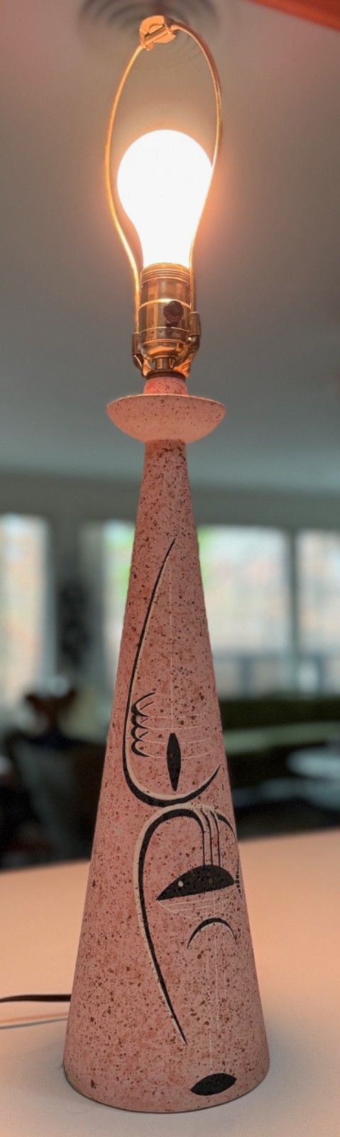 Vintage 50s MCM Fish Mobile Tye Cali Lamp Mid Century Modern Lighting Atomic Era