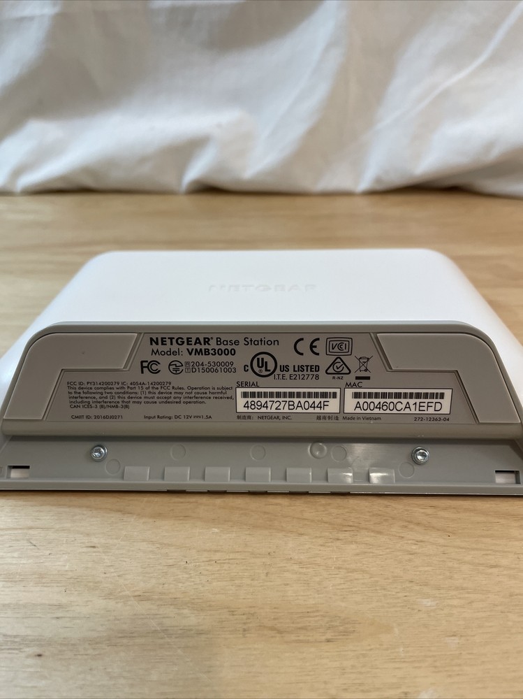 NETGEAR Arlo VMB3000 Base Station - Untested - No Power Adapter