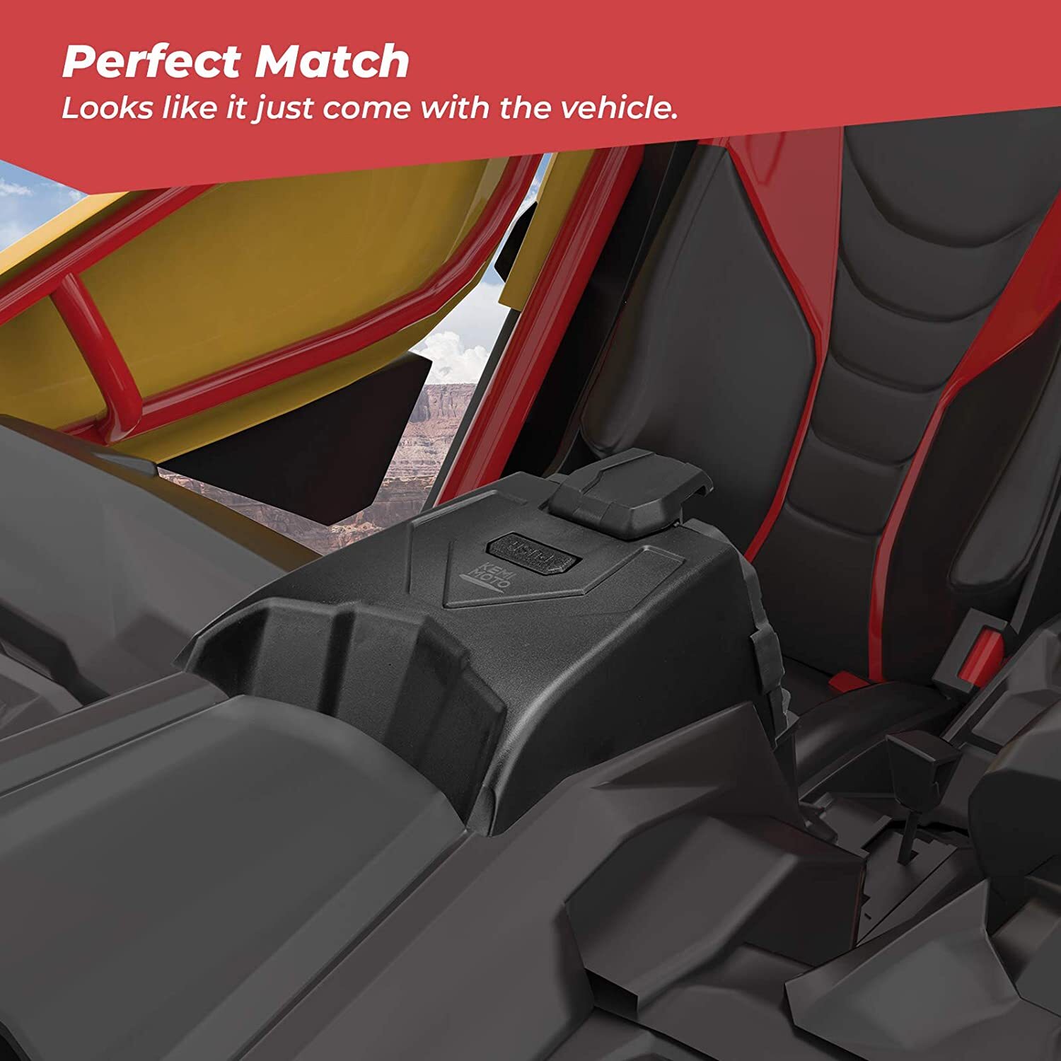 KEMIMOTO Tablet Electronic Device Holder w/ Storage For Can Am Maverick X3 Max