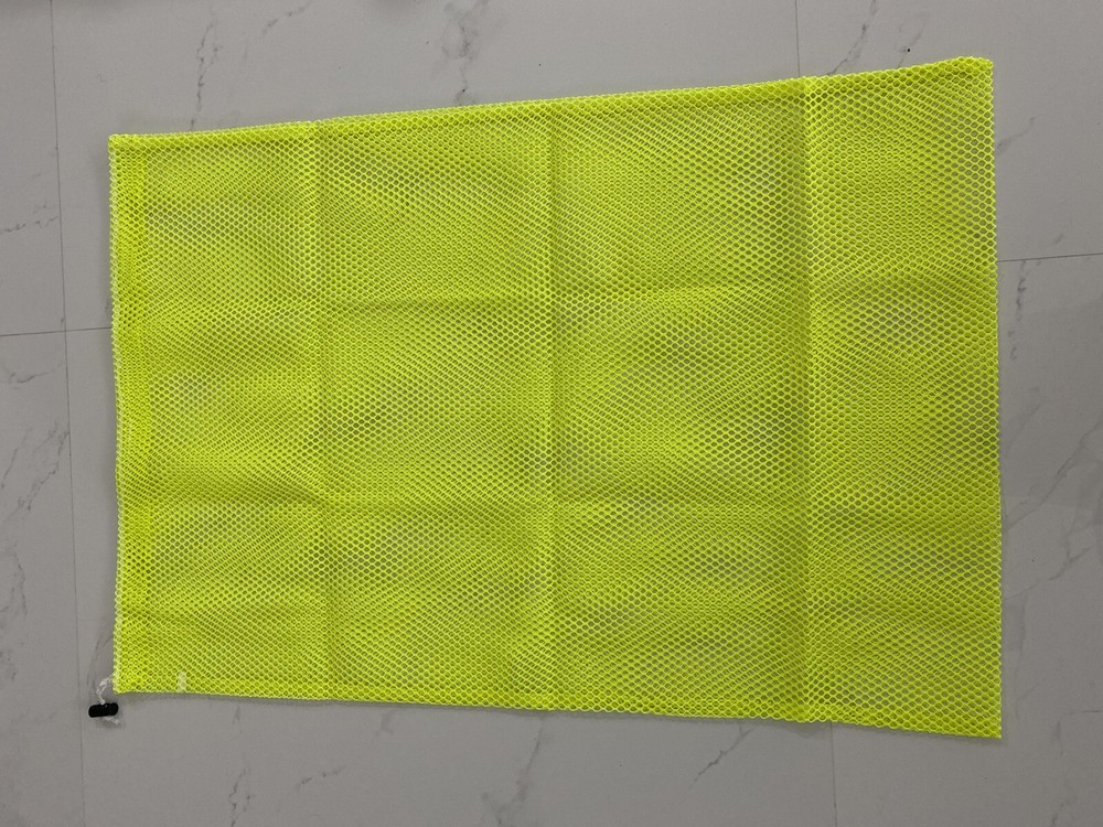 Mesh Stuff Bag Durable with Sliding Drawstring Cord Lock Closure Handy Laundry