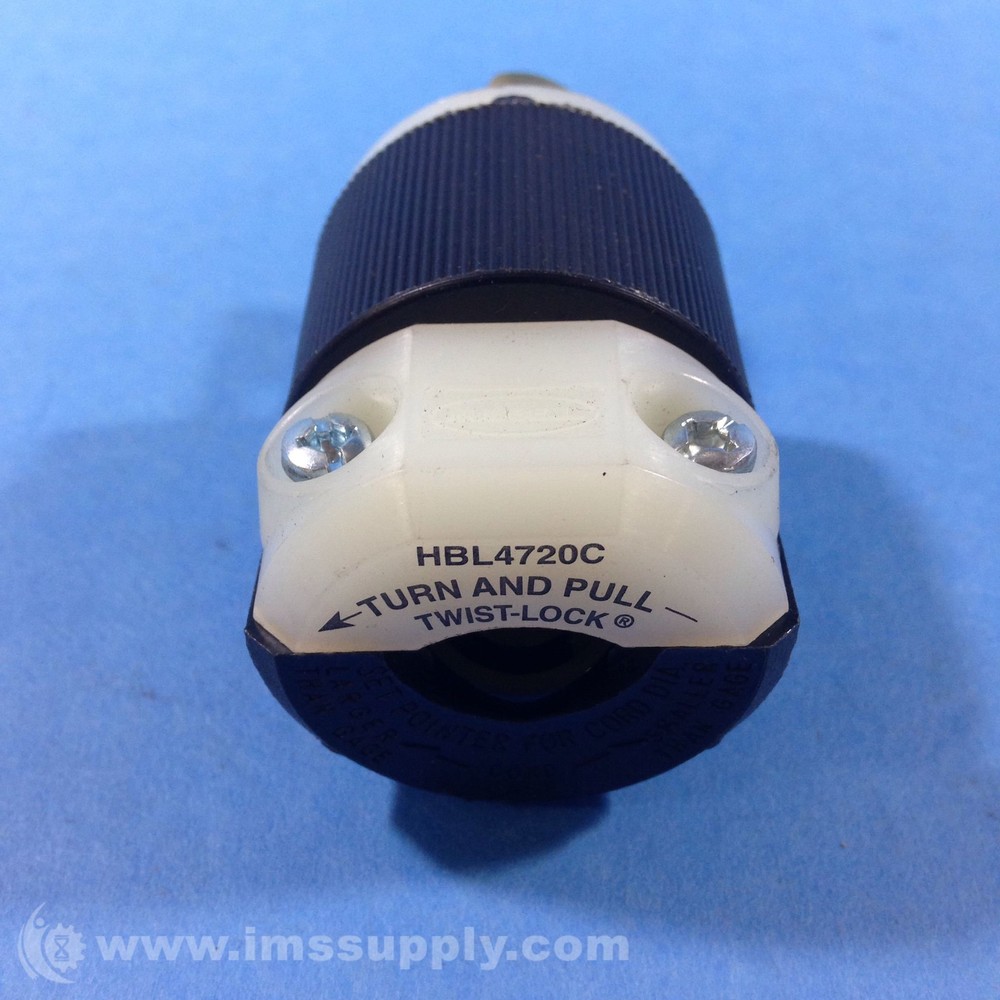 Hubbell HBL4720C Locking Plug USIP