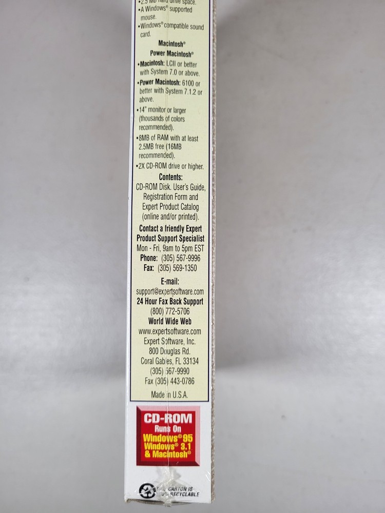 Evolution Of Man Expert Software CD-ROM Windows 95 New Sealed