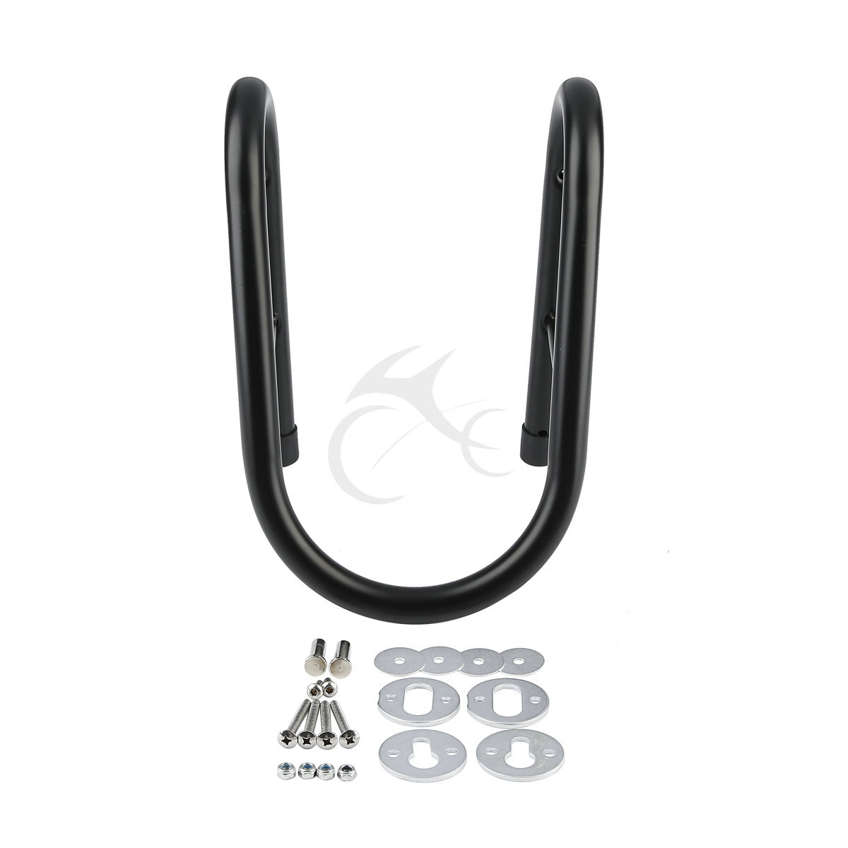 6.5" Motorcycle Wheel Chock Kit Scooter Bike Stand Trailer Truck Mount Kit Steel