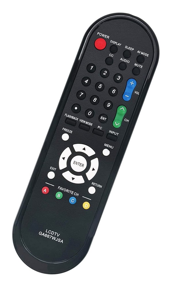 GA667WJSA Remote Control Replacement for Sharp LCD Aquos TVs Black
