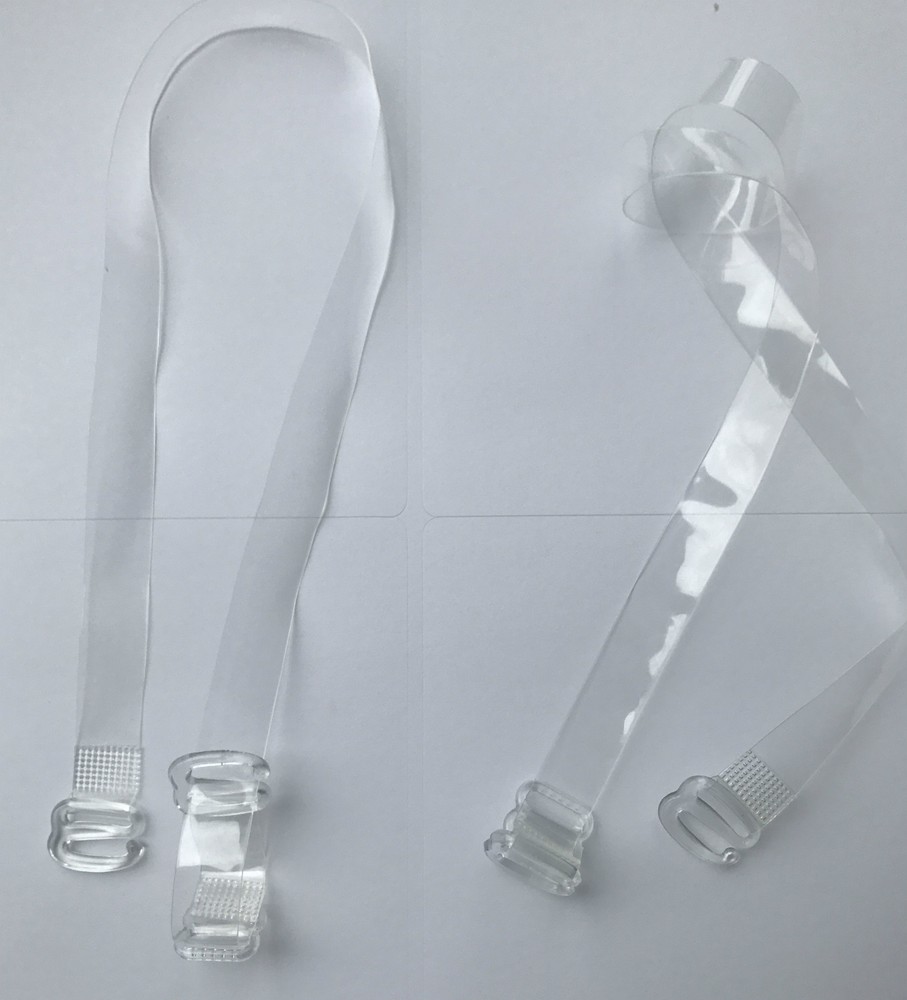 Nortexx Clear Soft Adjustable Bra Straps Invisible Soft See Through Transparent
