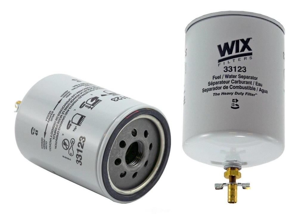 WIX #33123  (2-PACK) Spin-On Fuel/Water Separator Filter