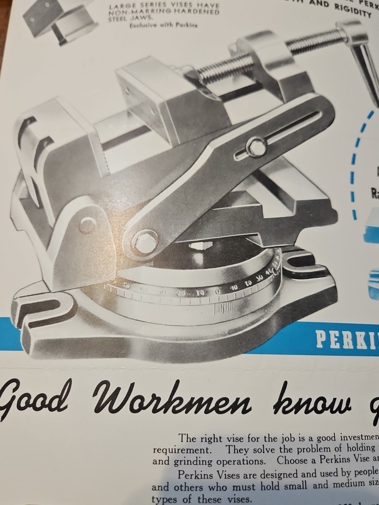 PERKINS TOOLS PRECISION MACHINE VISES CATALOG NEBRASKA