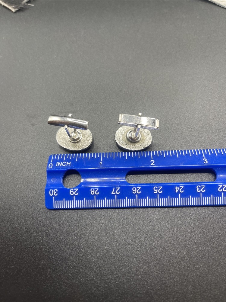 Stunning Silvertone Vintage Cuff Links #Q31