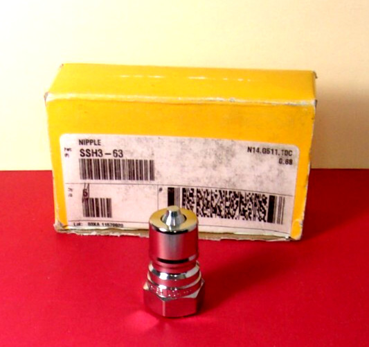 SSH3-63 PARKER Quick Coupler Nipple 3/8", New