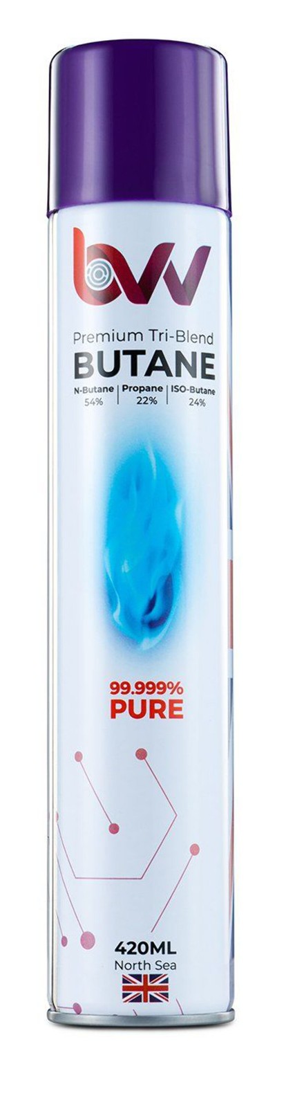 BVV 420ml Premium Tri-Blend Butane 99.999% Pure