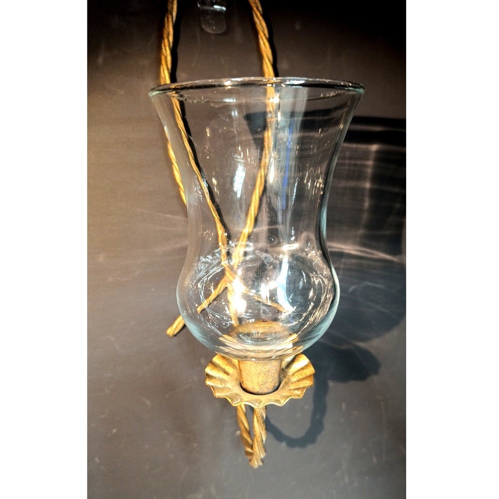 1201. Clear Glass Peg Votive