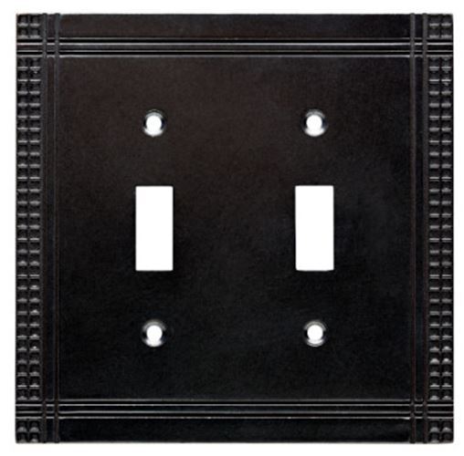 Mission Soft Iron Double Toggle Wall Plate