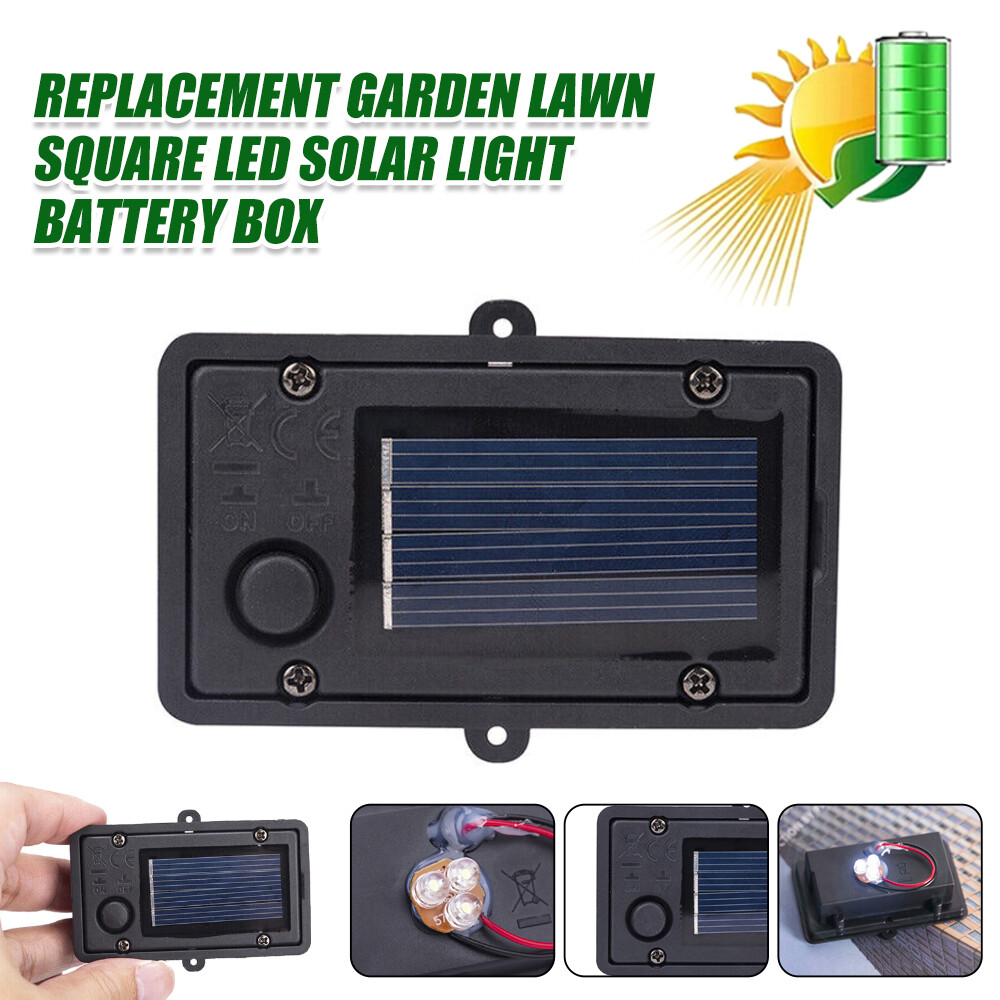 Garden Solar Powered Replacement Rectangular LED Light Box for Lantern Lamp