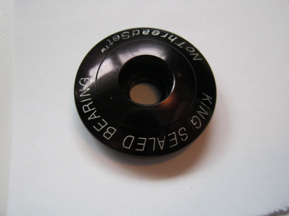Chris King Stem Top cap black 1" used nice!