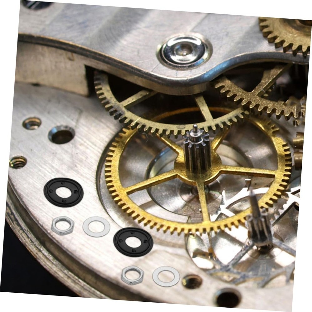10 Sets Quartz Clock Movement Kit with Washers Nuts and Gaskets Easy Clock Re...