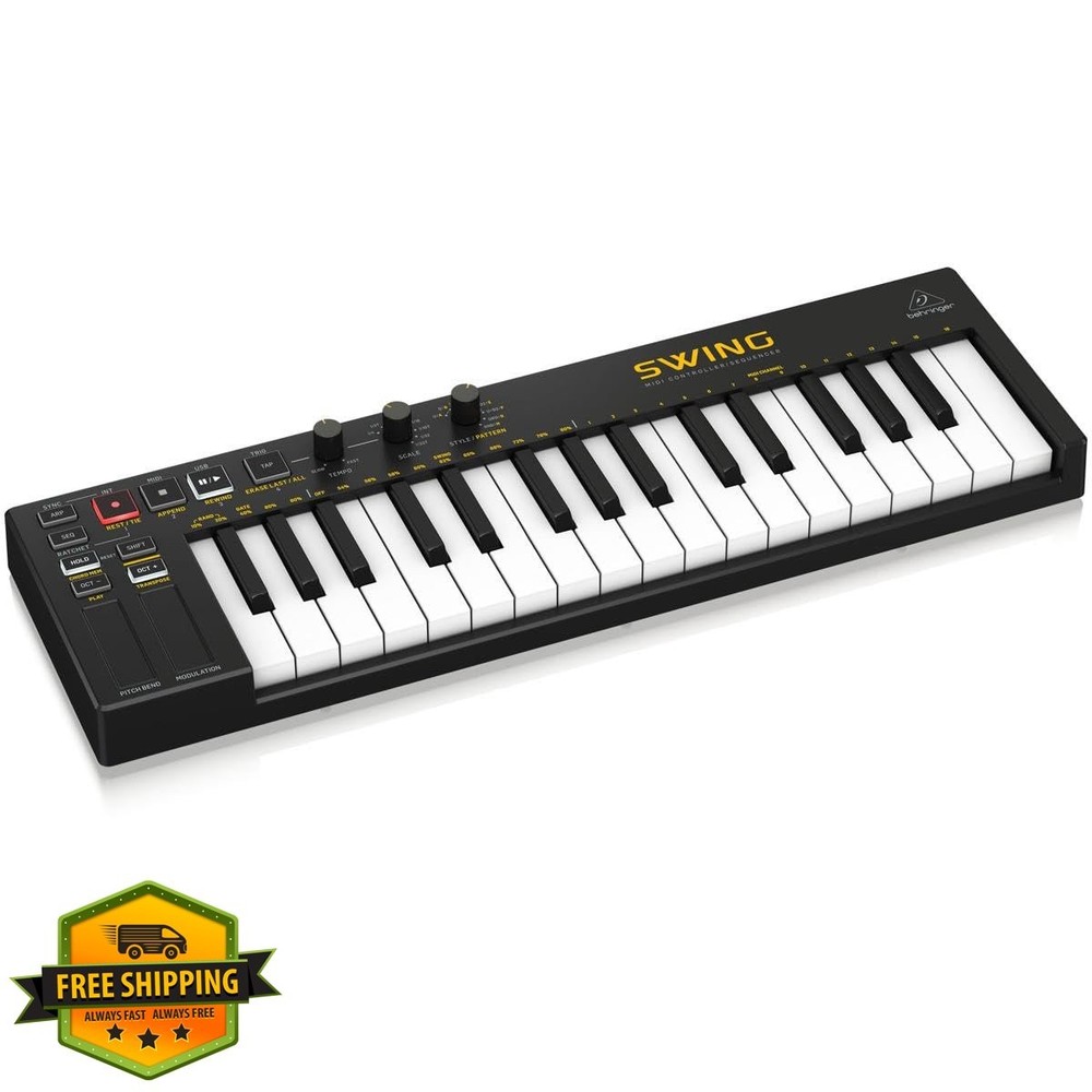 Behringer SWING 32-Key USB MIDI Controller Keyboard Sequencer