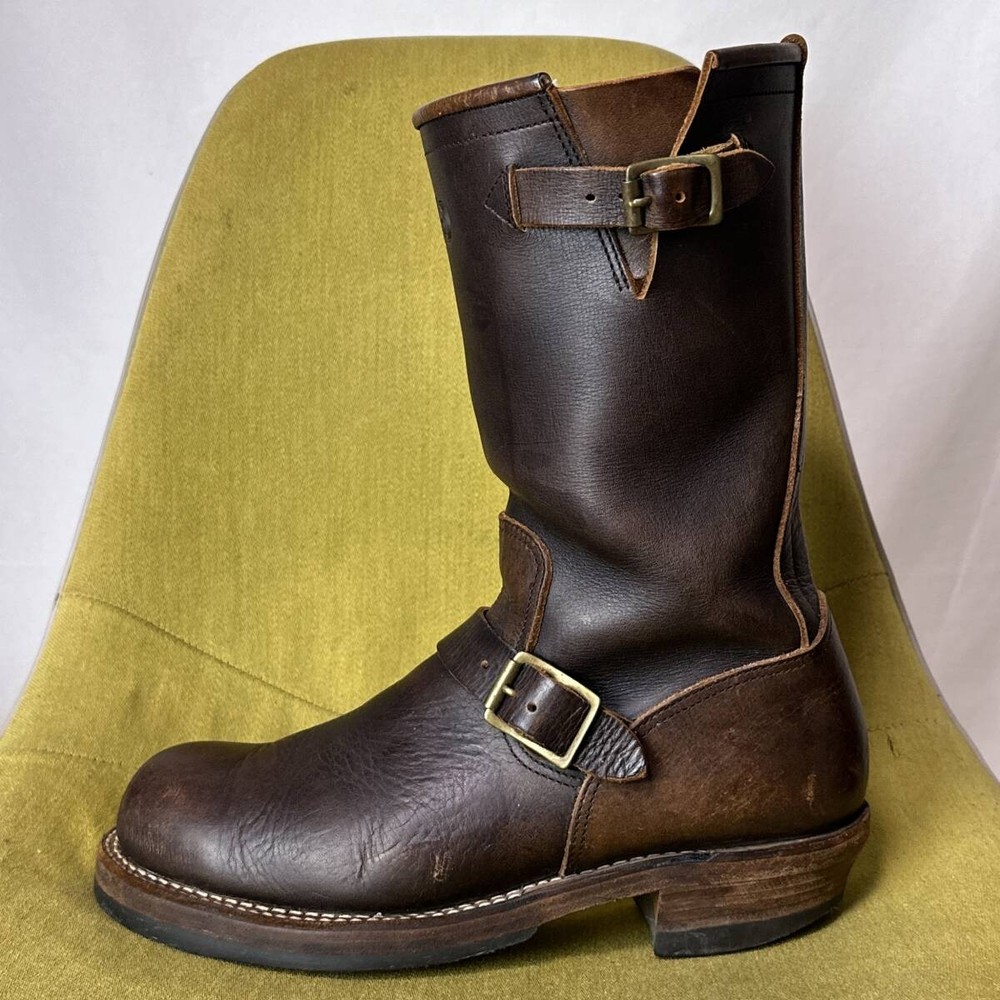 LOST CONTROL Boots Engineer Boots Leather Brown Size 9